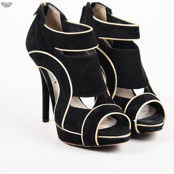 COPY - Dior Wave Booties Black and Gold Stiletto … - Picture 7 of 8